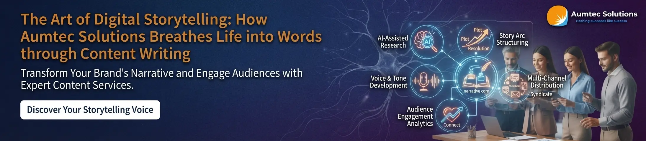 The Art of Digital Storytelling: How Aumtec Solutions Breathes Life into Words through Content Writing