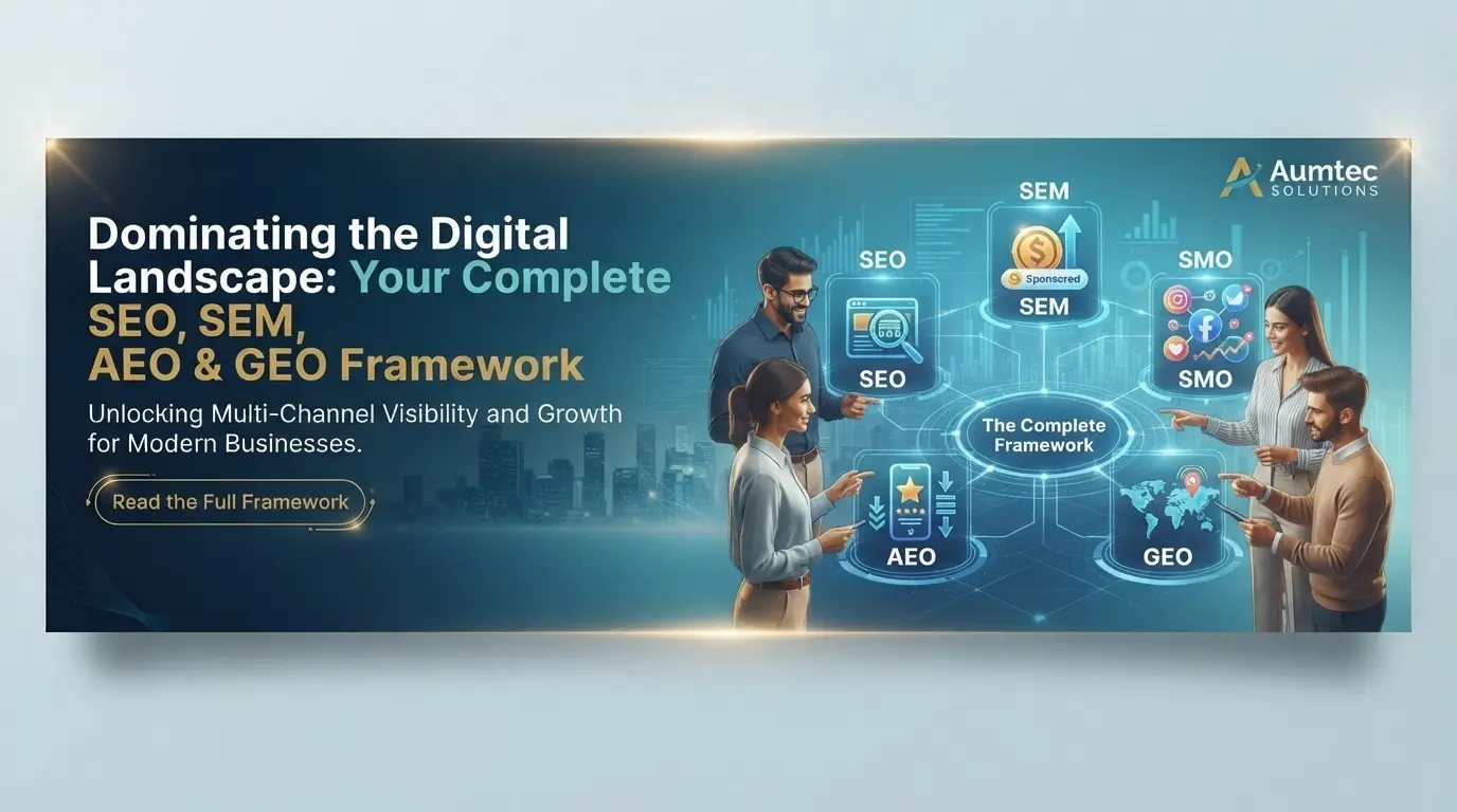 SEO, SEM, SMO, AEO, and GEO Services: The Complete Framework for Dominating the Modern Digital Landscape